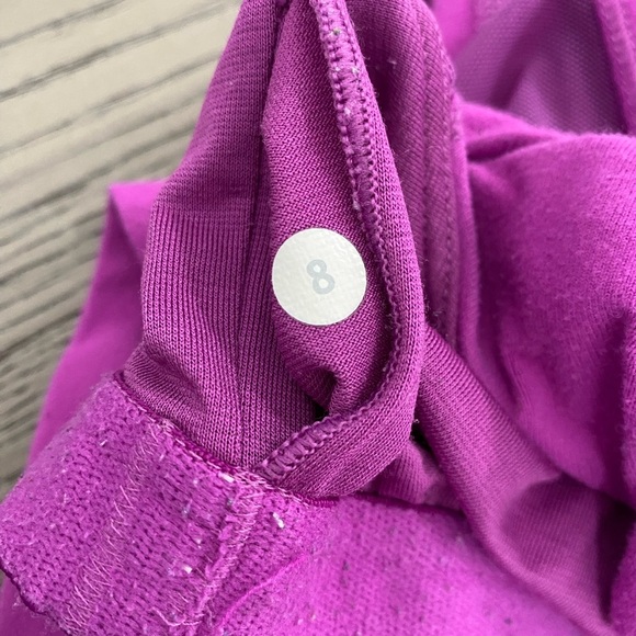 Lululemon Fuchsia Athletic Compression Mesh Cross Back Tank Top Size 8 - Picture 6 of 6